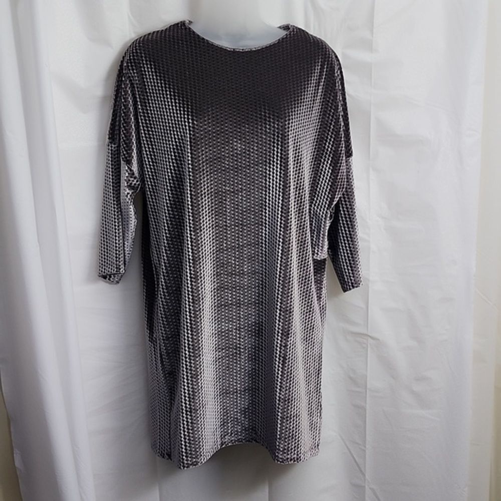 ZARA W/B Collection, size Small, long & Velveteen soft mini SHIFT DRESS, PHOTOS!